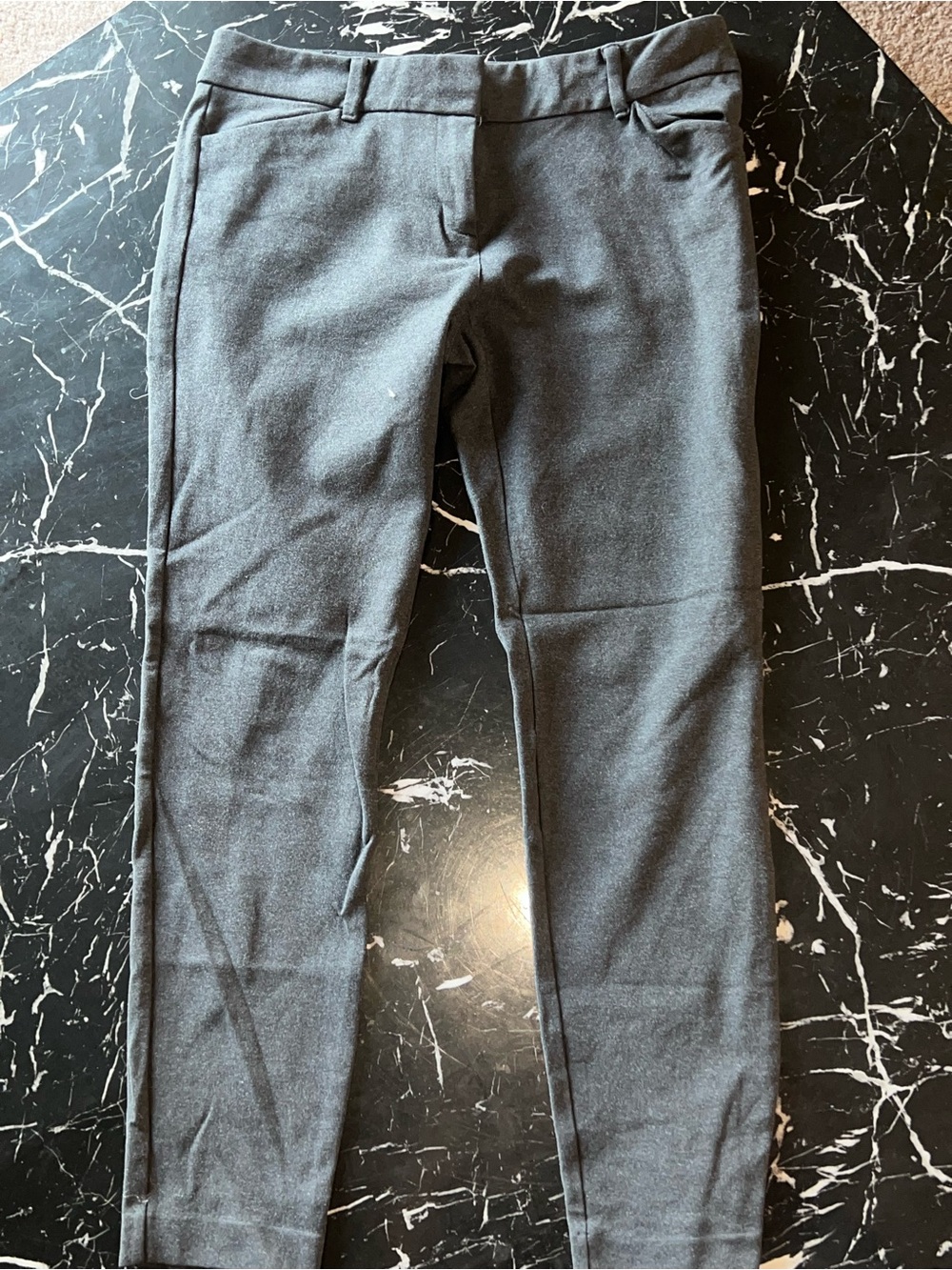 Women’s Slim Dress Pants in Dark Gray
